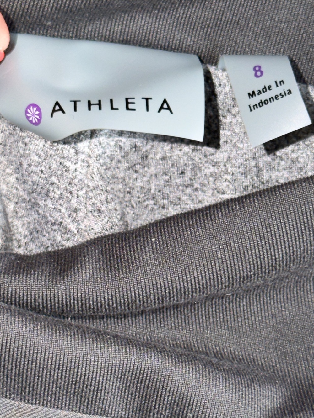 ATHLETA Women's Soho Jogger Pant LINED Size 8 Dark Gray Zipper Pockets 907899 - Picture 9 of 14
